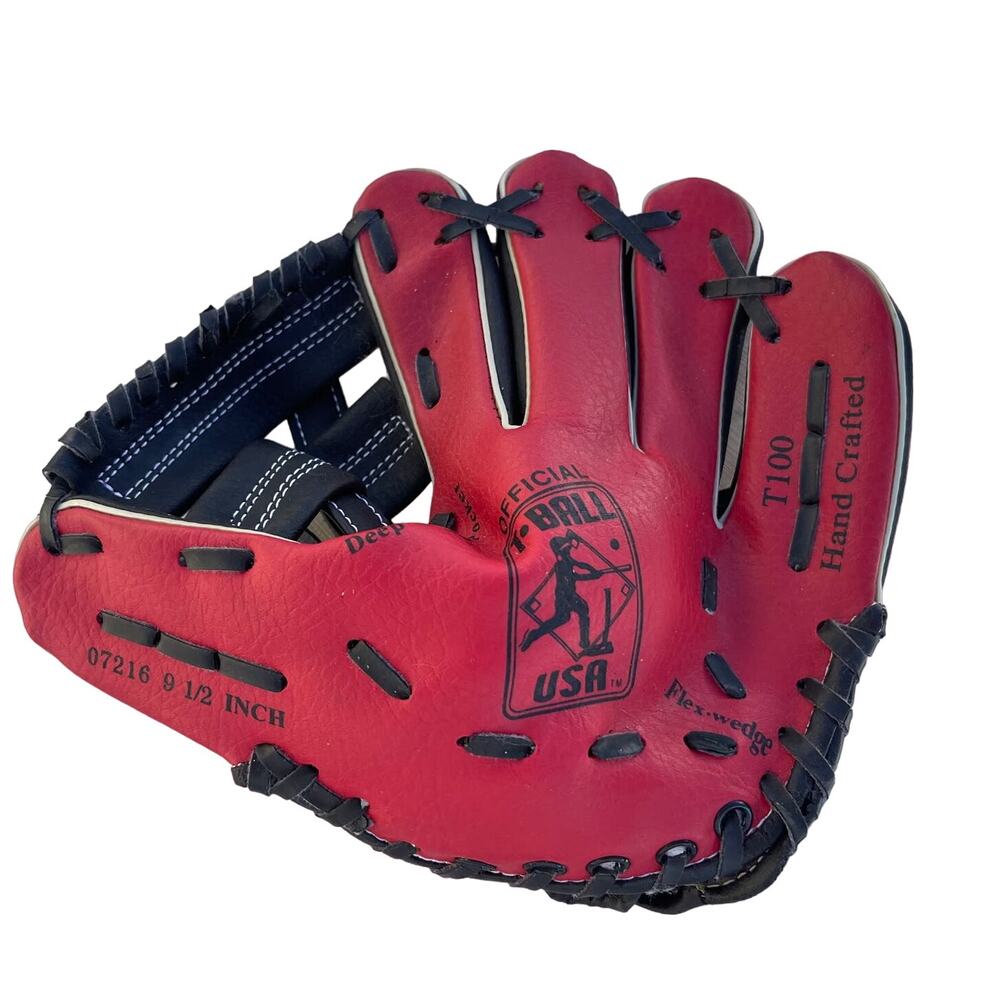 T-Ball USA Flex Wedge 9.5" Deep Custom Pocket Right Throw Baseball Glove Mitt